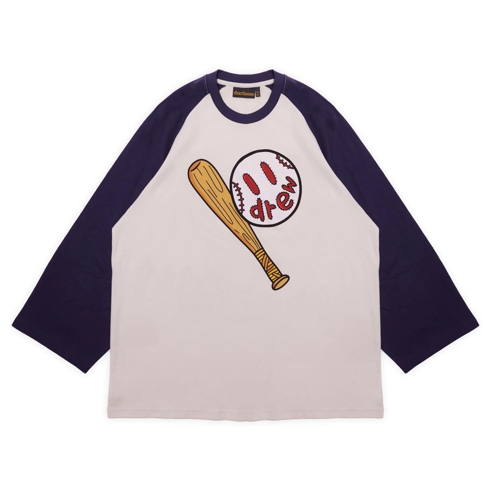 Drew House Play Ball Baseball Tee Magnolia/Navy